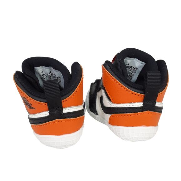 Nike Jordan 1 Baby Crib Shoes Booties Shattered Backboard Black 1C Basketball - Picture 5 of 7